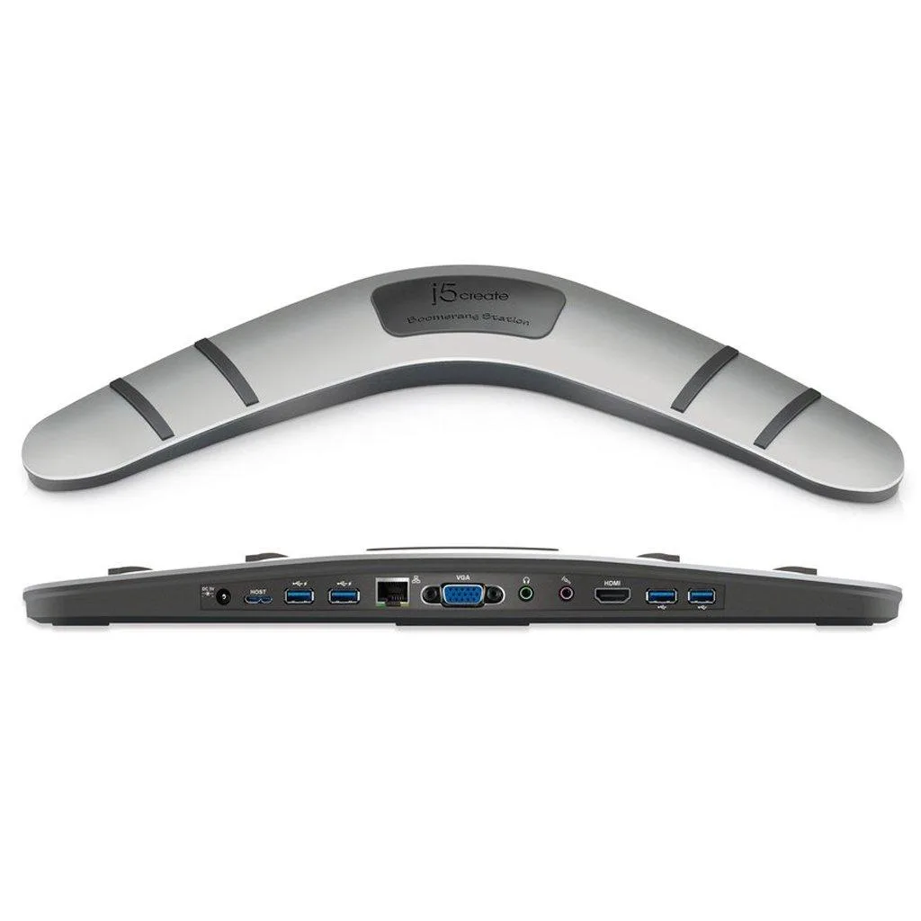 LORDWORLD LORDWORLD USB 3.0 Boomerang Docking Station 1080p Gigabit Ethernet 4 Ports — product photo