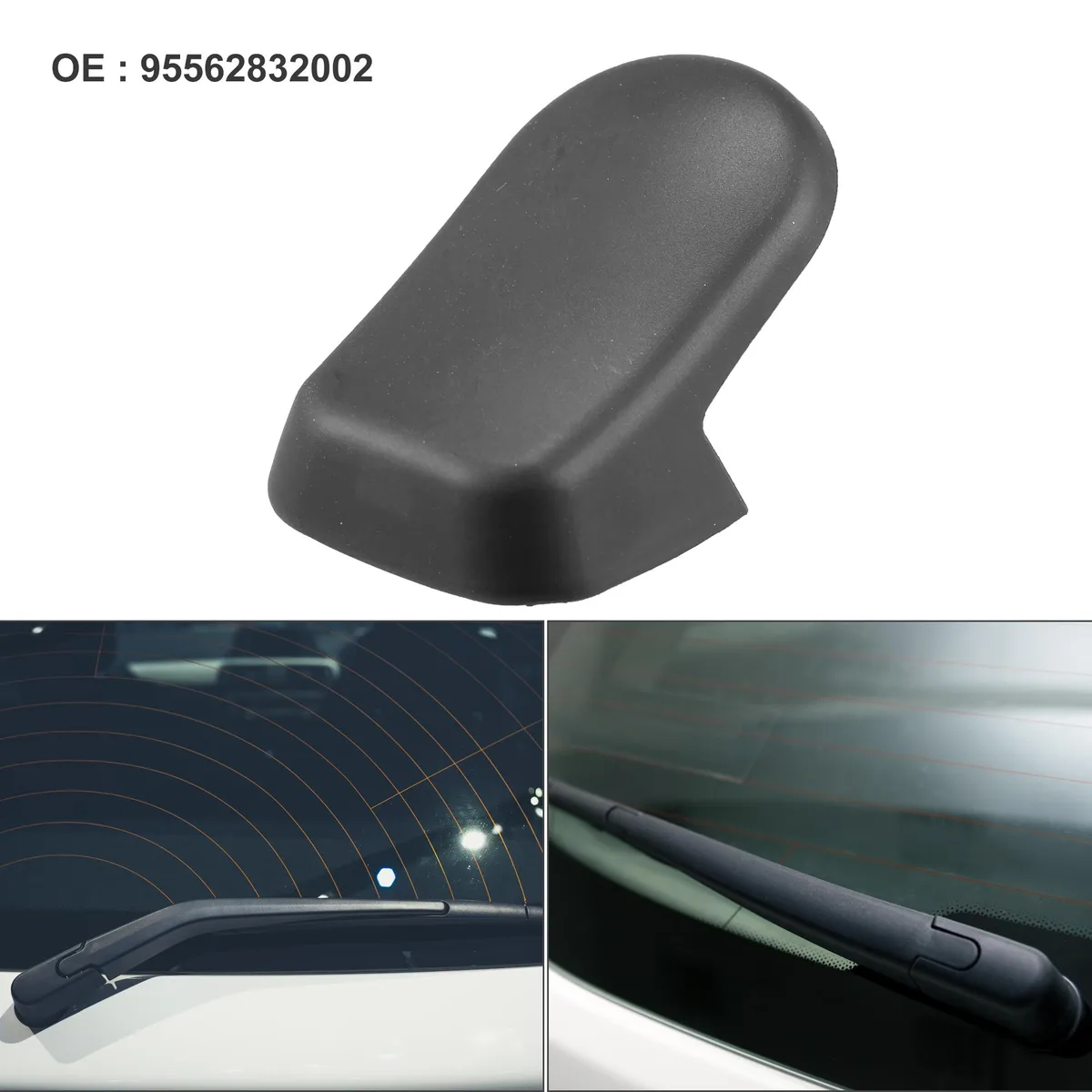 Unique-Bargains Unique-Bargains Rear Wiper Arm Nut Cover Cap for Porsche Cayenne 2003-2010 Black — product photo