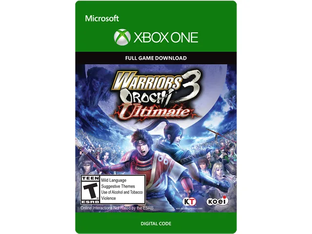 KOEI TECMO AMERICA CORP. KOEI TECMO AMERICA CORP. G3Q-00078 Warriors Orochi 3 Ultimate downloadable game — product photo