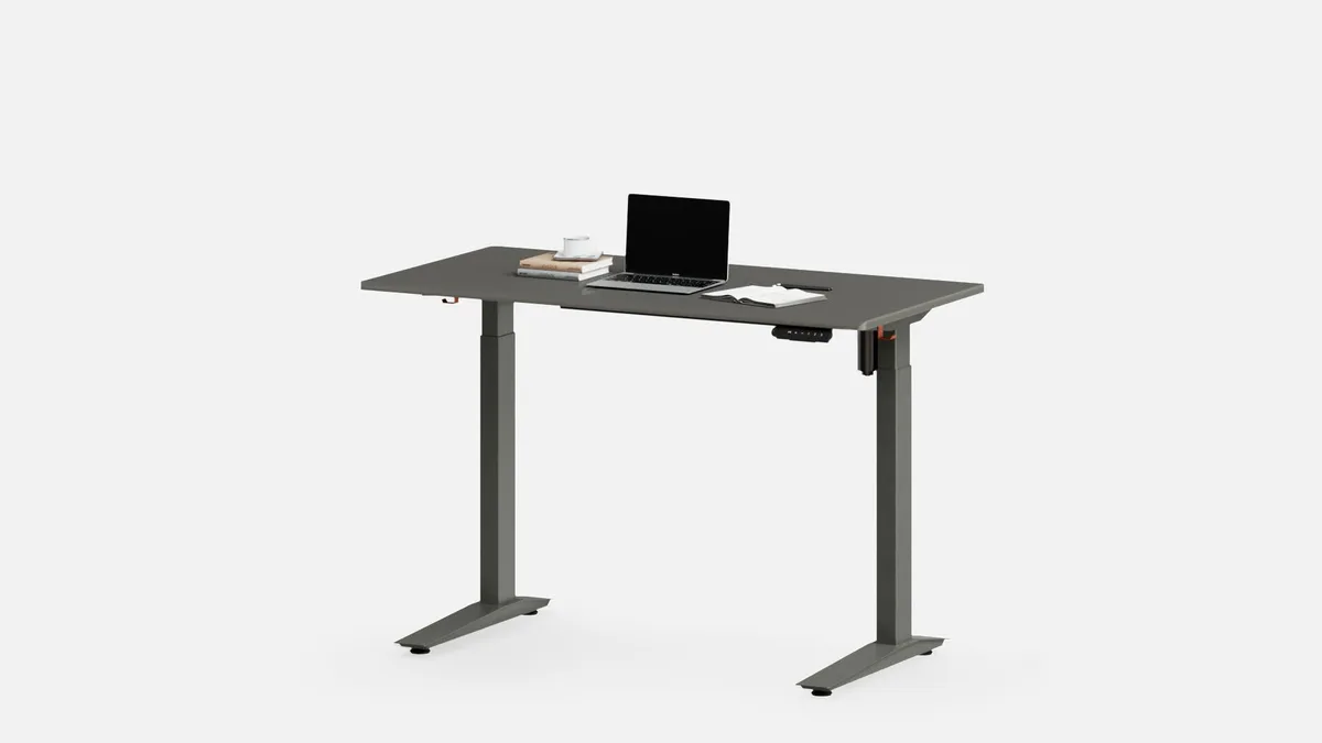 Autonomous Autonomous A478 Sit Stand Desk 48 x 24 Meteor Grey office furniture — product photo