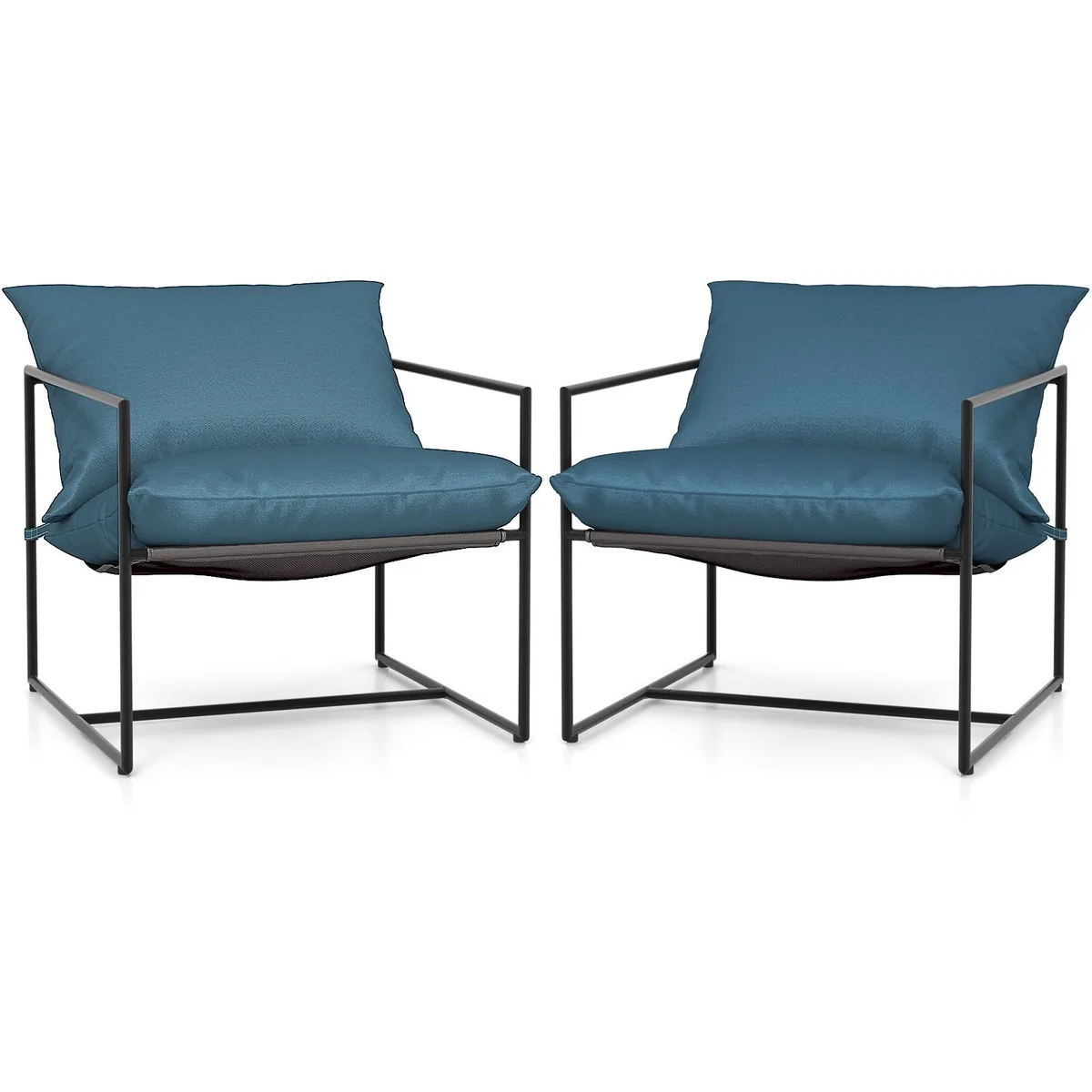 SlickBlue SlickBlue Sling Accent Chair Navy 2-Pack — product photo
