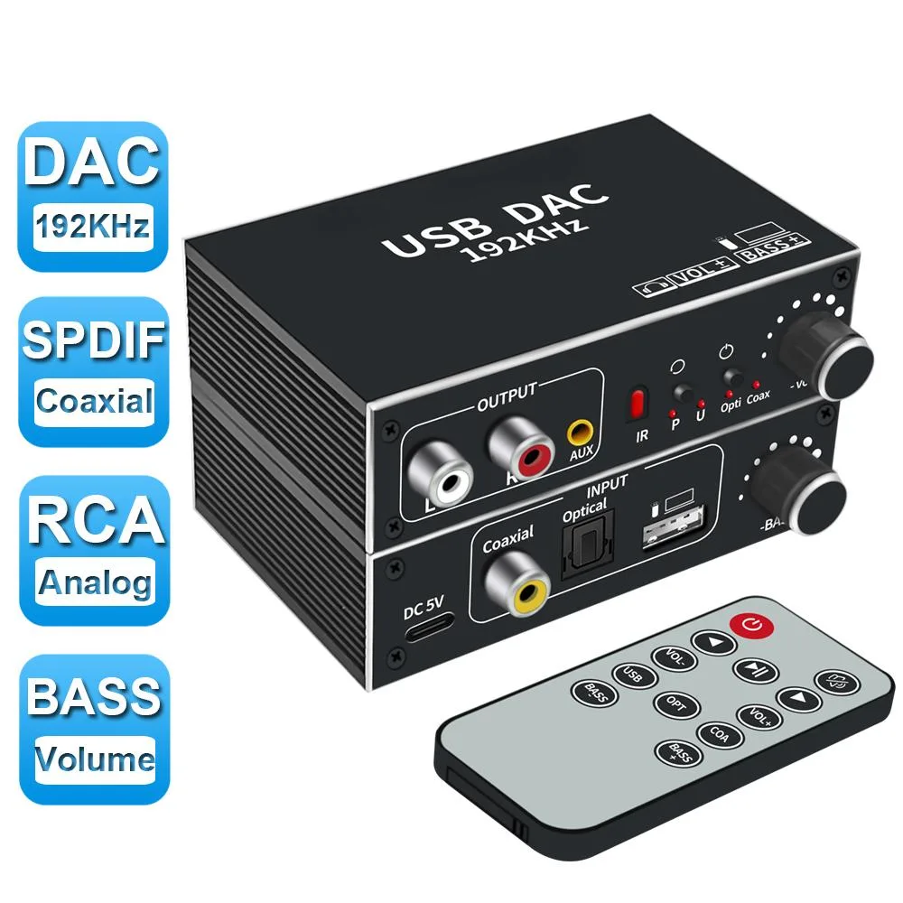 LUOM LUOM OZHL2 192kHz DAC Audio Video Converter Black — product photo