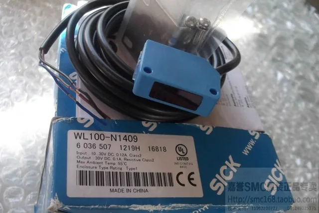 Sick Sick WL100-N1409 Photoelectric Retro-Reflective Sensor NPN — product photo