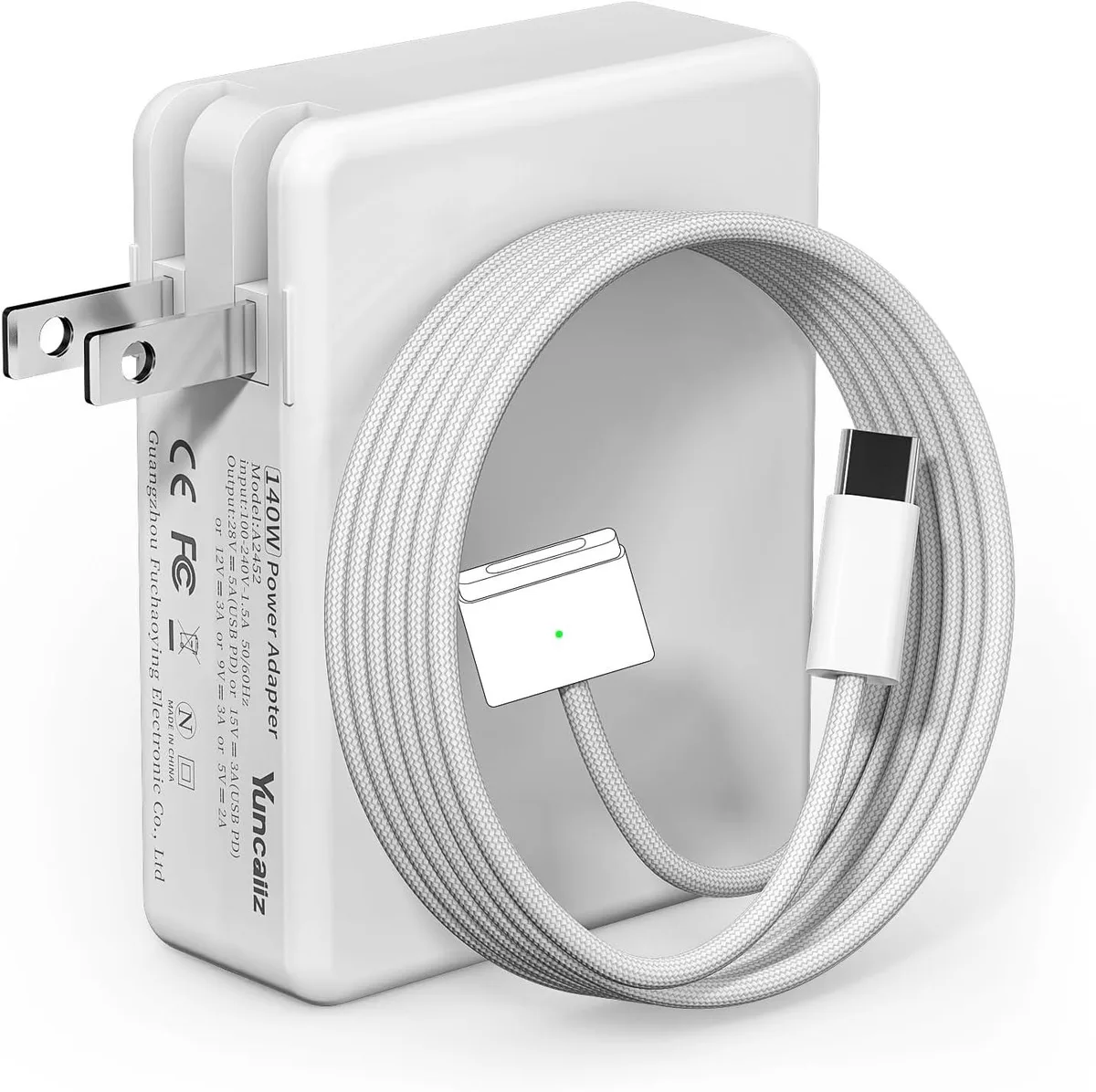 FORIDA FORIDA 140W USB-C Magnetic Charger 6.6FT for MacBook Pro 14/16 Air 13/15 (M1-M4) 2021-2025 — product photo