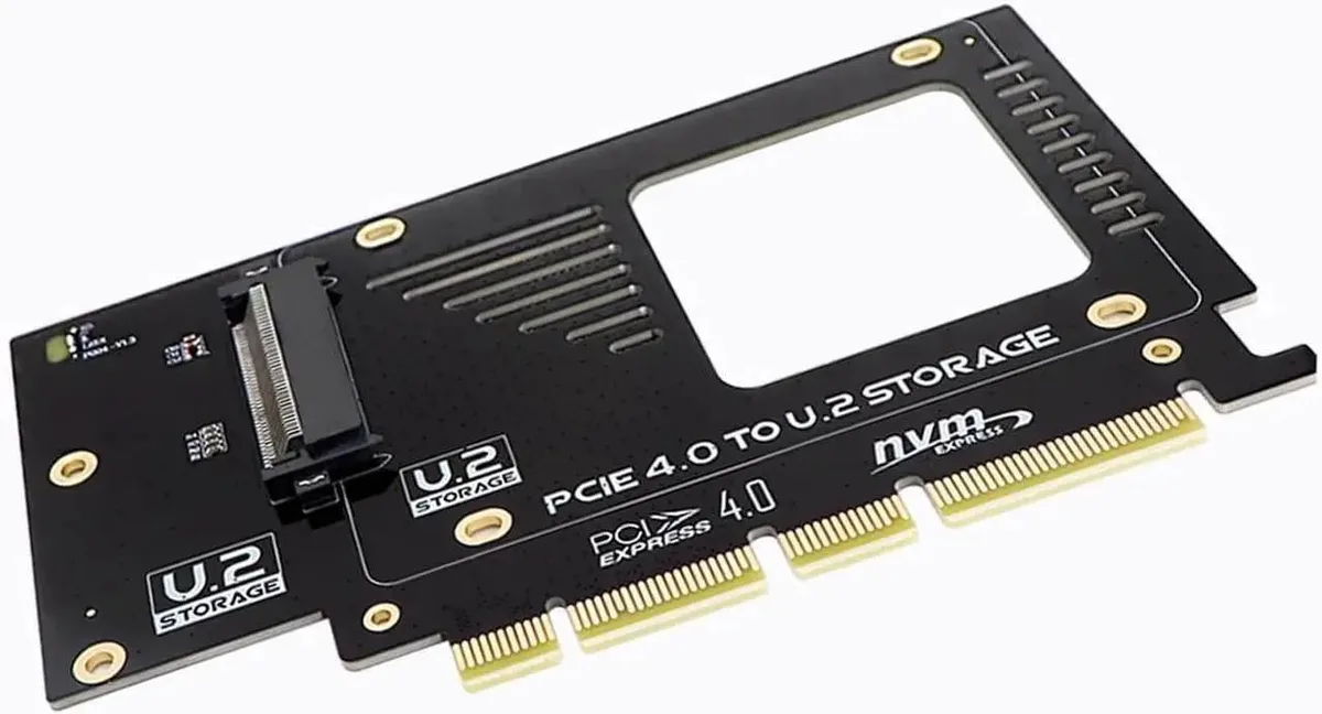 SMUGDESK SMUGDESK PCIe 4.0 x16 to U.2 NVMe Adapter Card — product photo