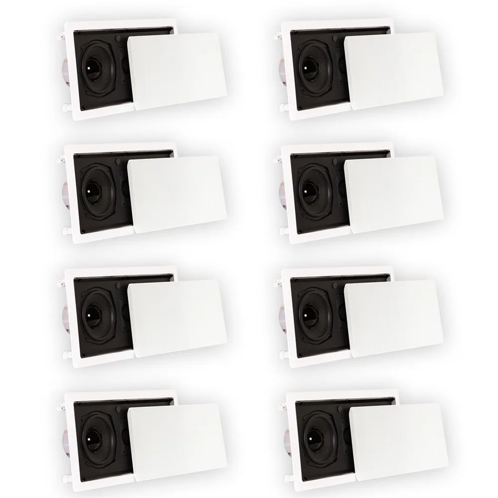 Goldwood Sound, Inc. Goldwood Sound, Inc. TSLCR5 Flush Mount In-Wall 8-Pack Home Audio Speakers — product photo