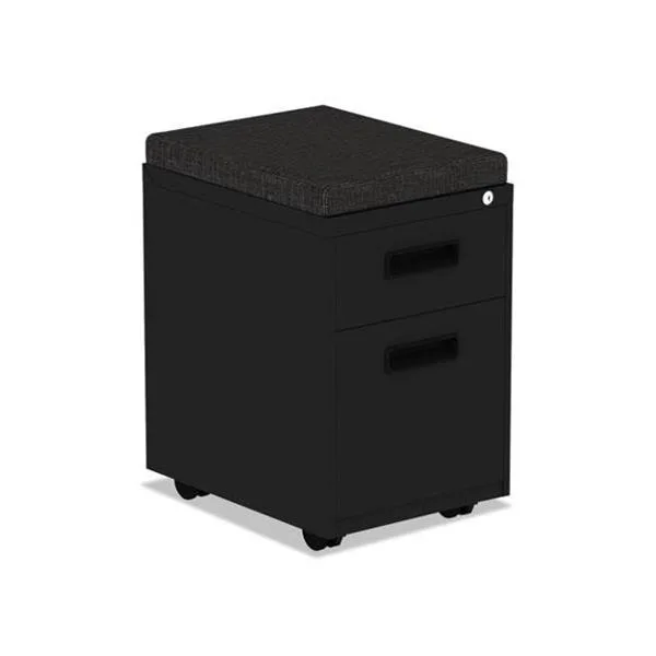 Alera Alera Two-Drawer Metal Pedestal Box/File 14 7/8w x 19 1/8d Black — product photo