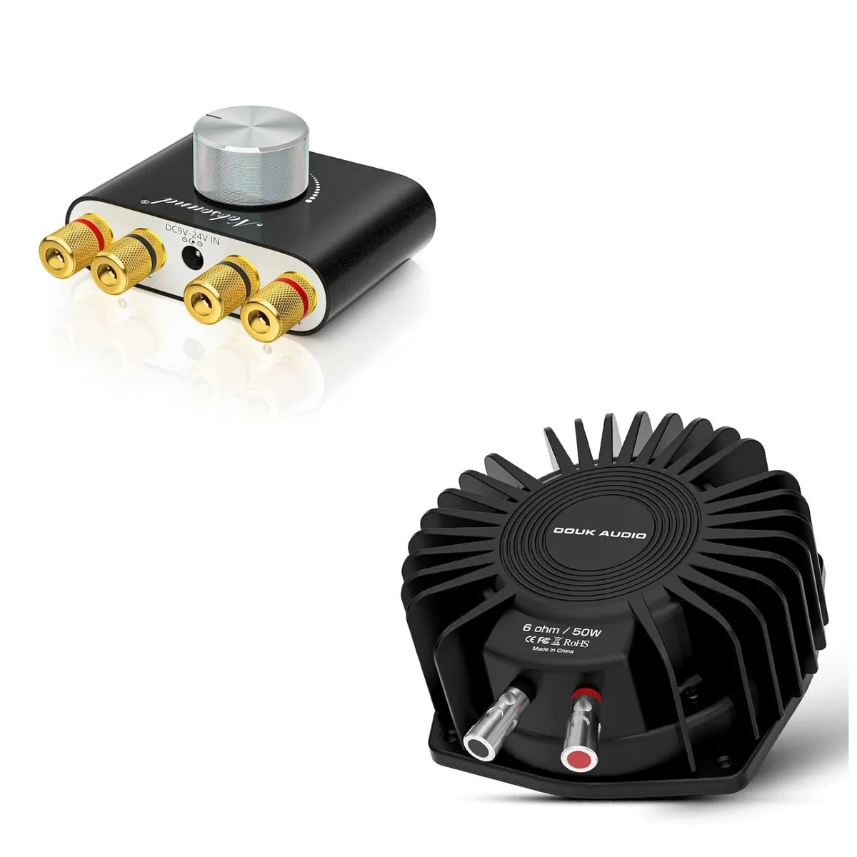 LORDWORLD LORDWORLD 100W Bluetooth 5.0 Amplifier &amp; 50W BS-1 Bass Shaker Combo streaming audio — product photo