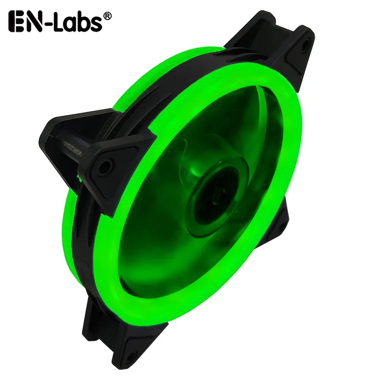 EN-Labs EN-Labs SR12025GN 120mm case fan Green LED 1200 RPM 16 dB 53.02 CFM — product photo