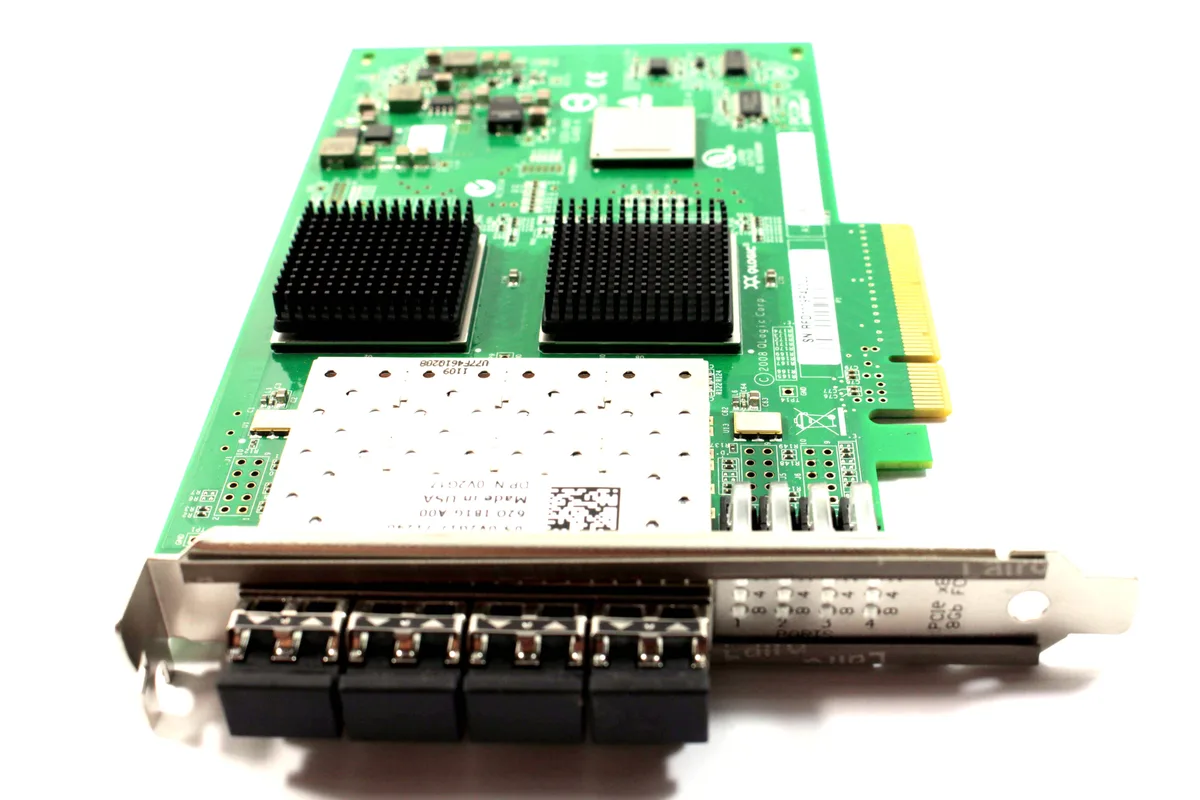 QLogic Corp. QLogic Corp. QLE2564 8 Gbps quad-port Fibre Channel network card — product photo