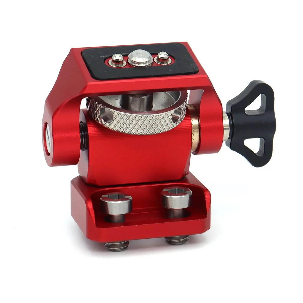 SZJELEN SZJELEN Camera Monitor Mount 1/4" Screw Red 360° Swivel 180° Tilt — product photo