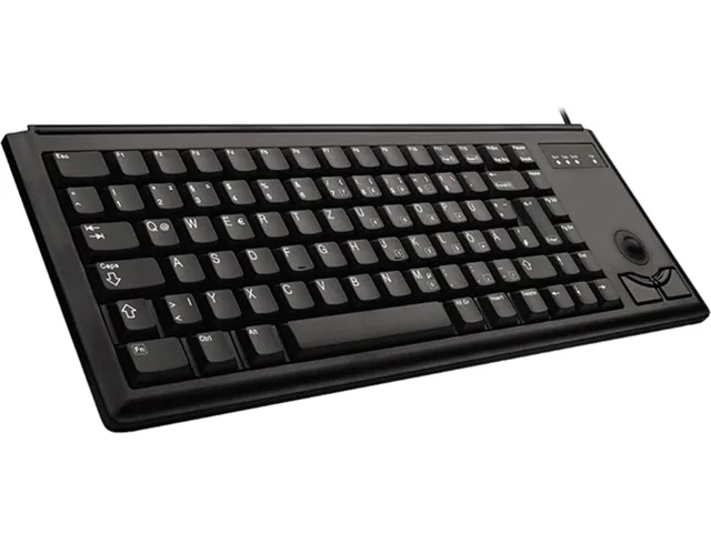 Cherry Cherry G84-4420LPBEU-2 14.5" UltraSlim PS/2 POS Keyboard with Trackball — product photo