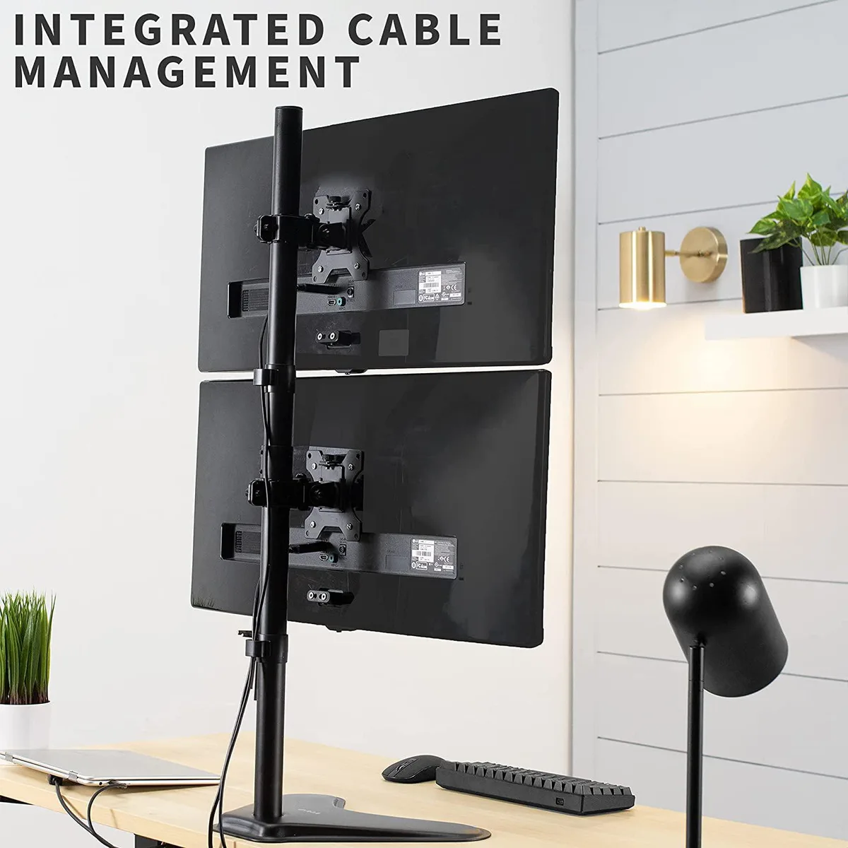 ENVEL ENVEL STAND-V002L Dual Monitor Desk Stand Vertical 34 Inches Black — product photo