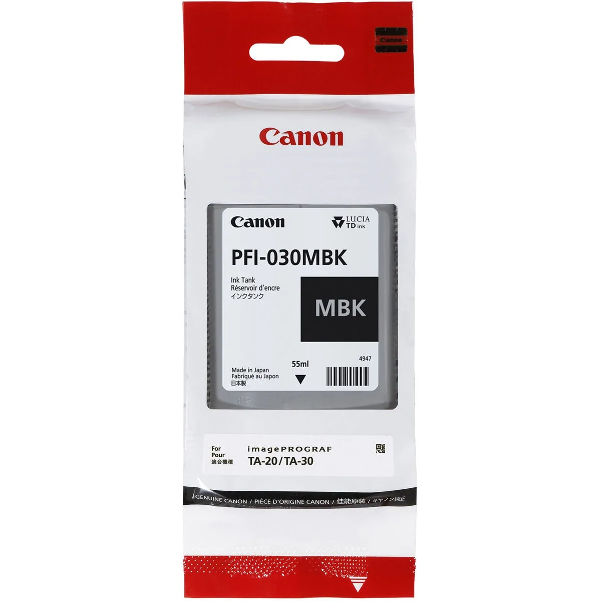 Canon Canon PFI-030MBK 55 ml Matte Black Ink Tank — product photo