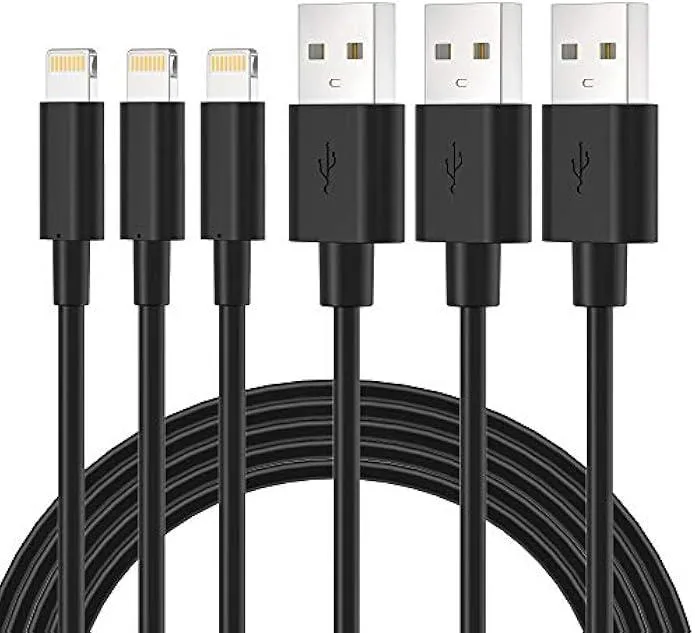 TAURKENAM TAURKENAM Lightning to USB-A Cable 3ft 3-Pack MFi Charger — product photo