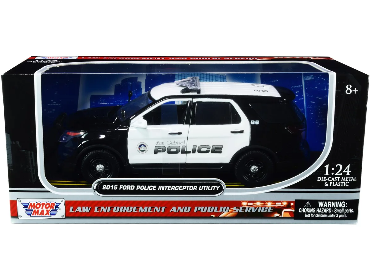 MOTORMAX MOTORMAX 2015 Ford Police Interceptor Utility San Gabriel Police 1/24 Diecast — product photo