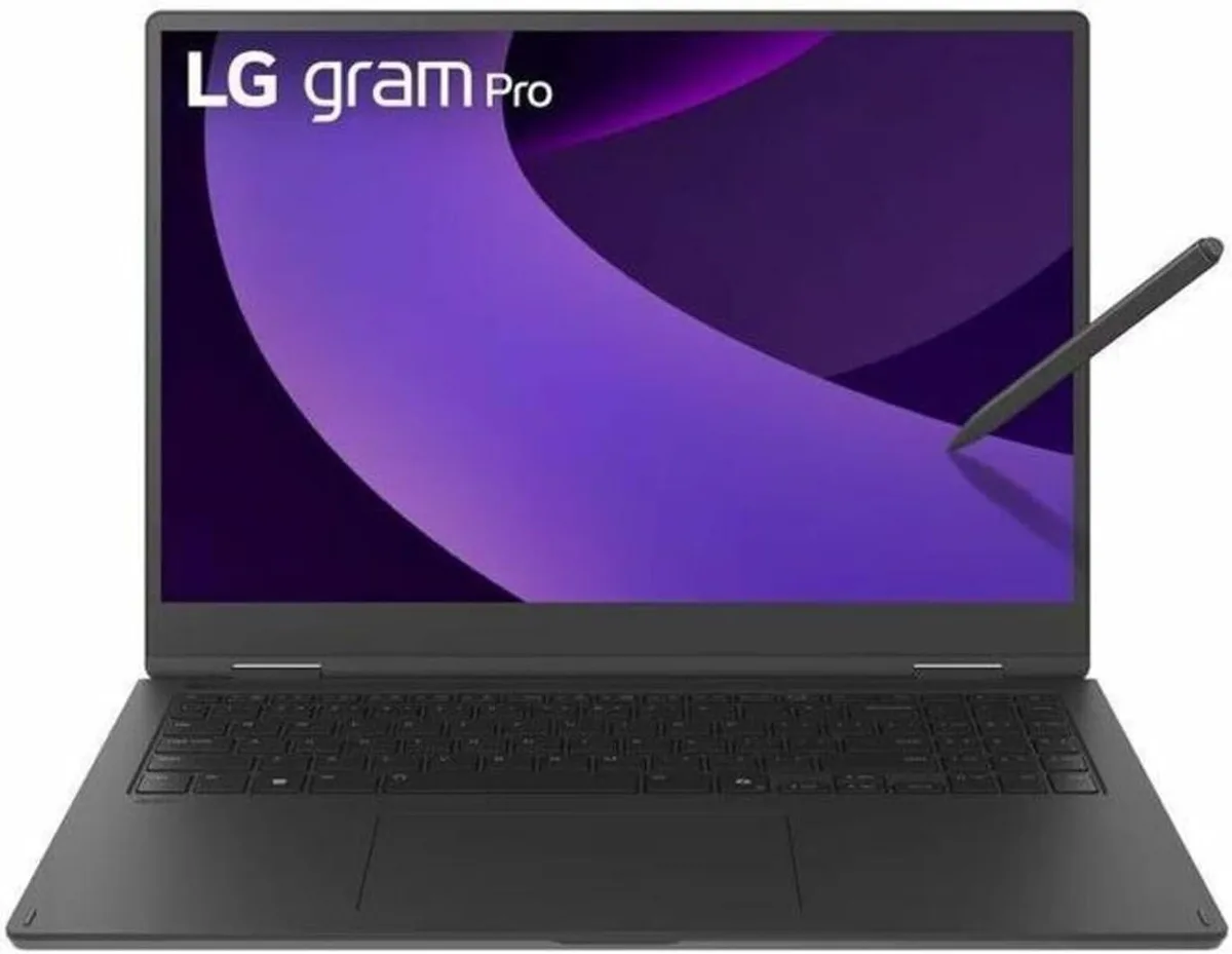 LG Electronics LG Electronics 16IN Gram Pro 2-in-1 Notebook Core Ultra 7 32GB DDR Windows 11 Pro HW TPM 3D Printers Accessory — product photo