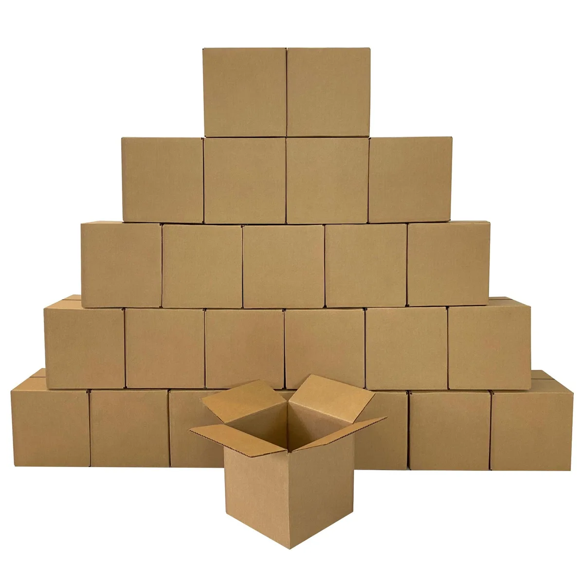 UOFFICE UOFFICE 6x6x6" Corrugated Cube Boxes Bundle of 25 — product photo
