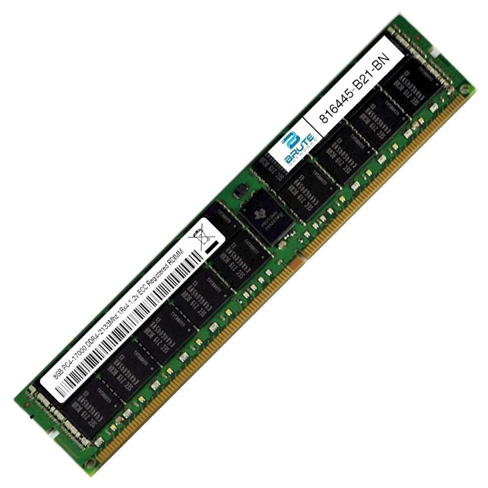 Brute Networks Brute Networks 8GB DDR4-2133 ECC RDIMM 1Rx4 1.2V CL15 288-pin — product photo