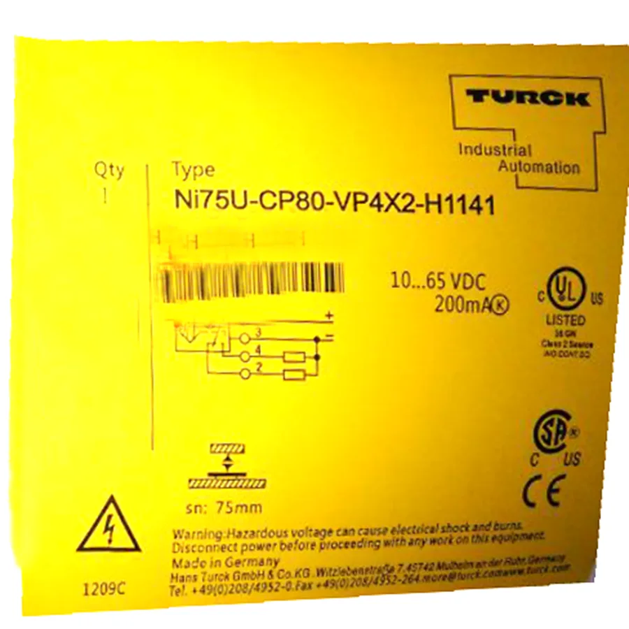 Turck Turck NI75U-CP80-VP4X2-H1141 Inductive Sensor PNP — product photo