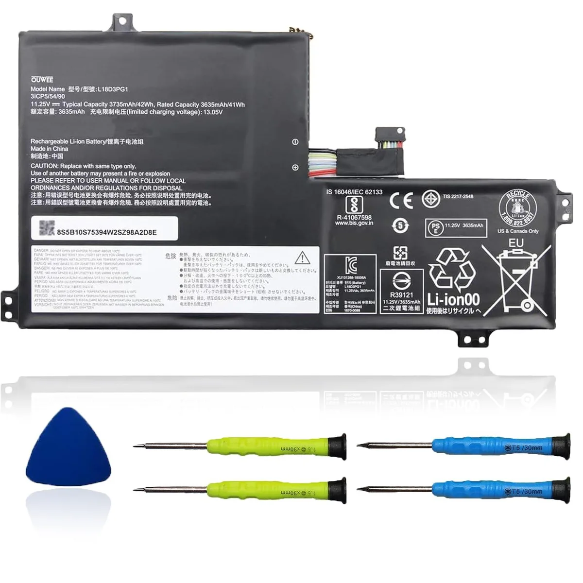 ALSEYE ALSEYE L18D3PG1 2 in 1 accessory 11.25V 42Wh — product photo