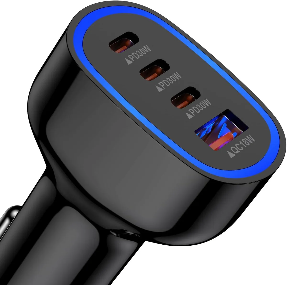 Leelbox Leelbox 90W 4-Port Car Charger PD 30W USB-C QC 3.0 USB-A — product photo