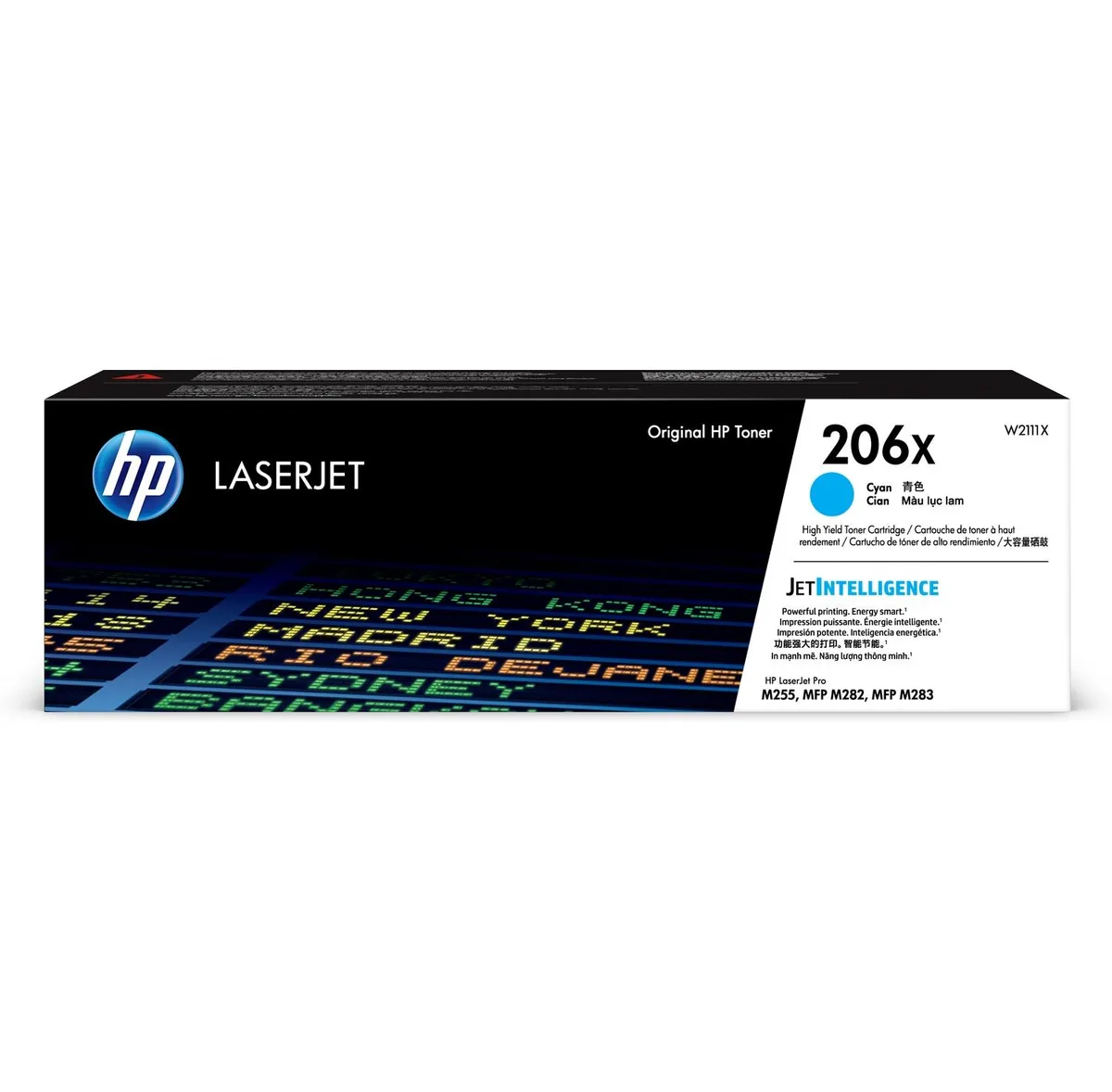 HP HP 206X High Yield Cyan Toner Cartridge W2111X 2450 pages — product photo