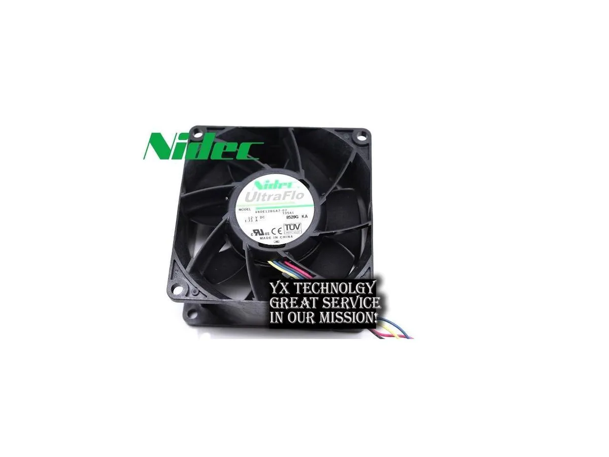 Fans Fans 80 x 80 x 38 mm 8038 Double Ball Bearing Server Fan V80E12BGA7-07 — product photo