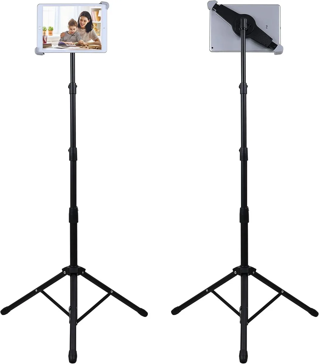 MCHOSE MCHOSE Tablet Floor Tripod Stand 25-60 Inch 360 Rotating Mount 9.5-14.5 Inch — product photo