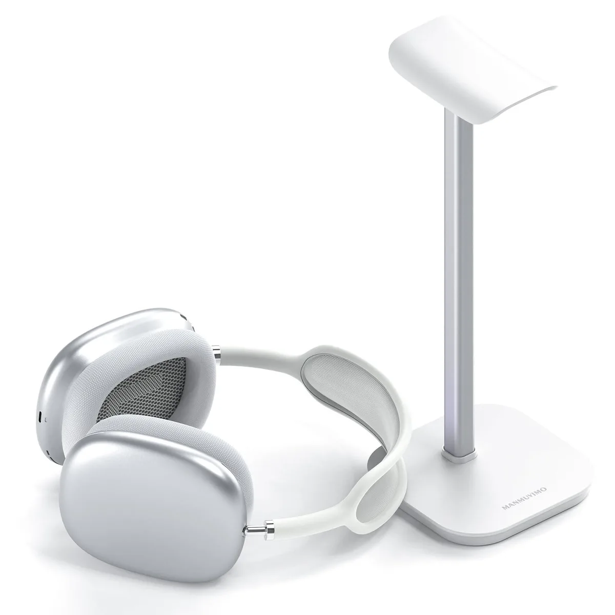  MANMUVIMO Headphone Stand White 100mm×100mm×270mm — product photo