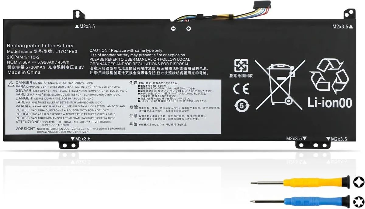 PISKEKAT PISKEKAT L17C4PB0 laptop battery 7.68V 45Wh 5928mAh — product photo