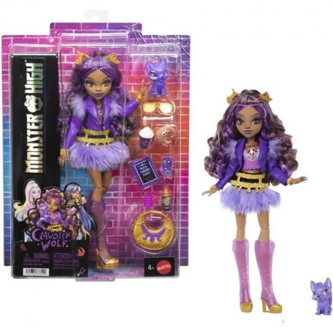 Monster High Monster High Clawdeen Wolf Doll with Pet Crescent JHK30 — product photo