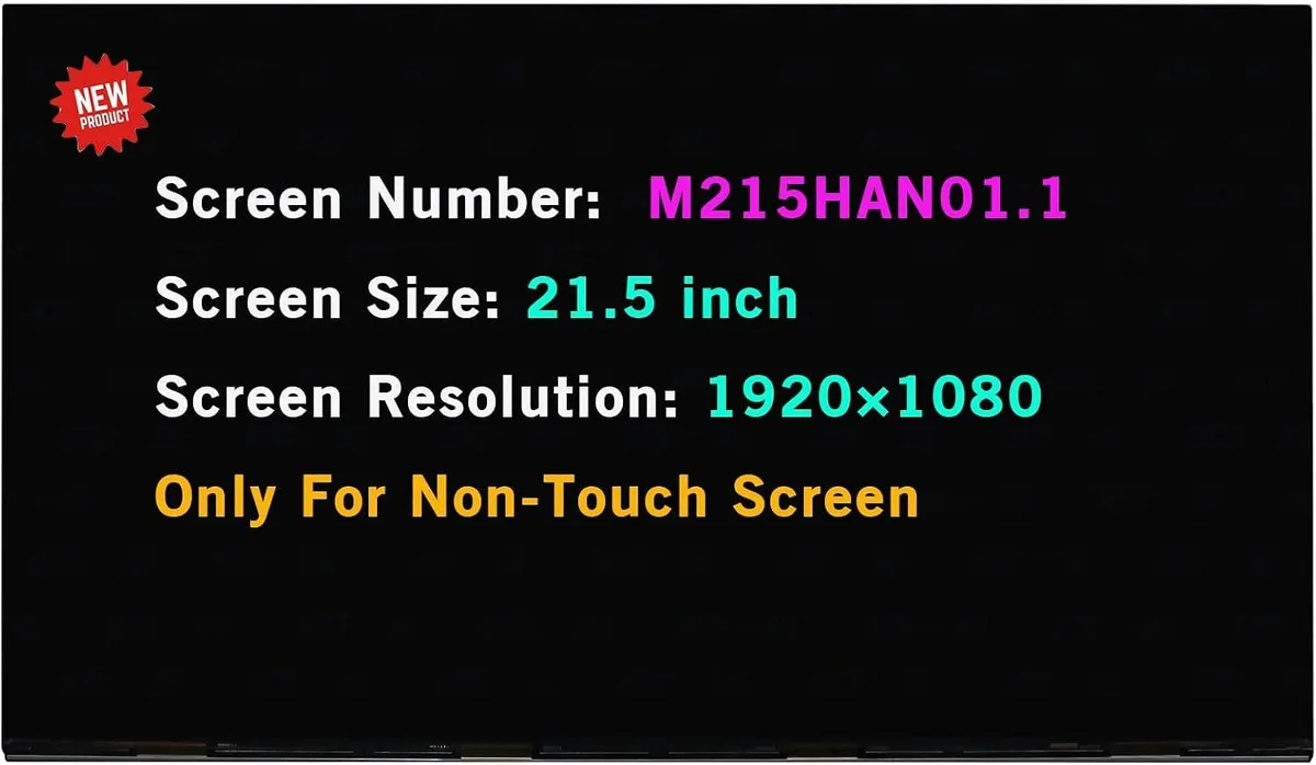NUOLAISUN NUOLAISUN 21.5" LCD Screen M215HAN01.1 FHD 1080P Non-Touch — product photo