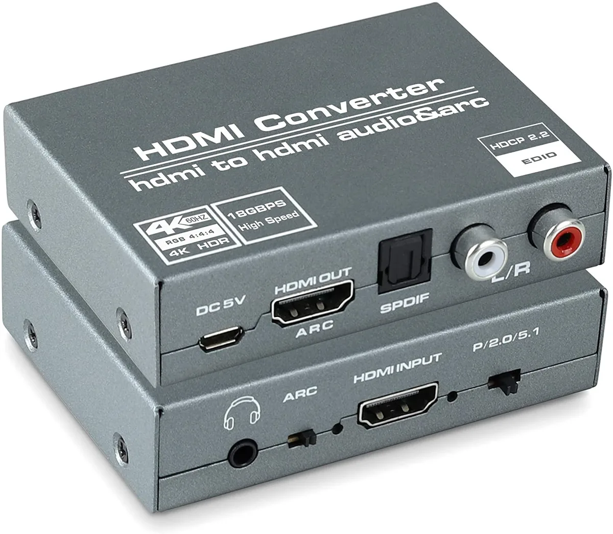 avedio links avedio links HDMI Audio Extractor 4K 60Hz 18Gbps video capturing device — product photo