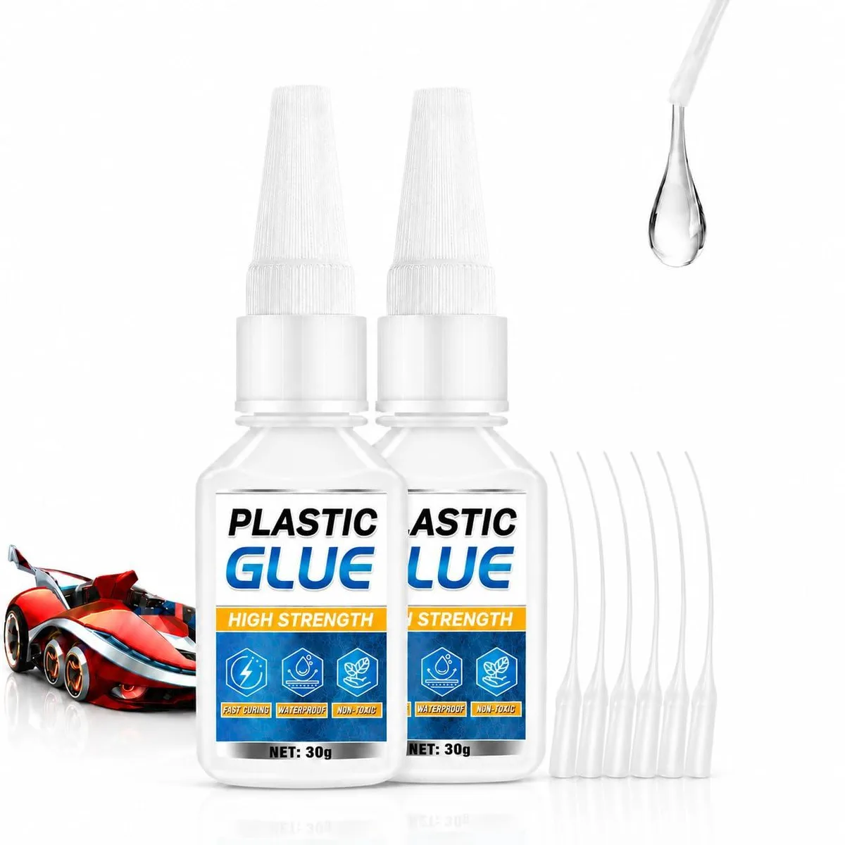  AAROVIBE Model Glue 60 g 2 × 30 g bottles — product photo