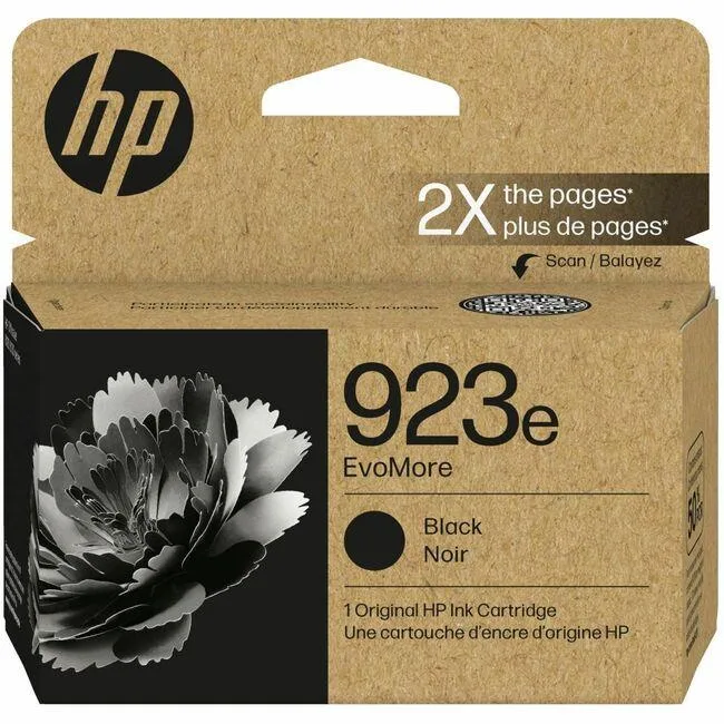 HP HP 923E EvoMore Black Original Ink Cartridge 4K0T7LN 1000 Pages — product photo