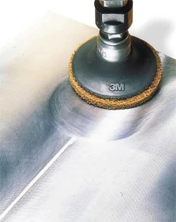 Brown 2-inch surface conditioning disc with quick-change TS attachment