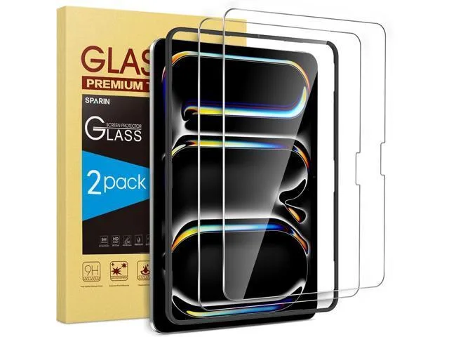 Manw Manw Screen Protector for iPad Pro 11 Inch 2024 M4 (5th Generation) 2 Pack Tempered Glass Film Guard — product photo