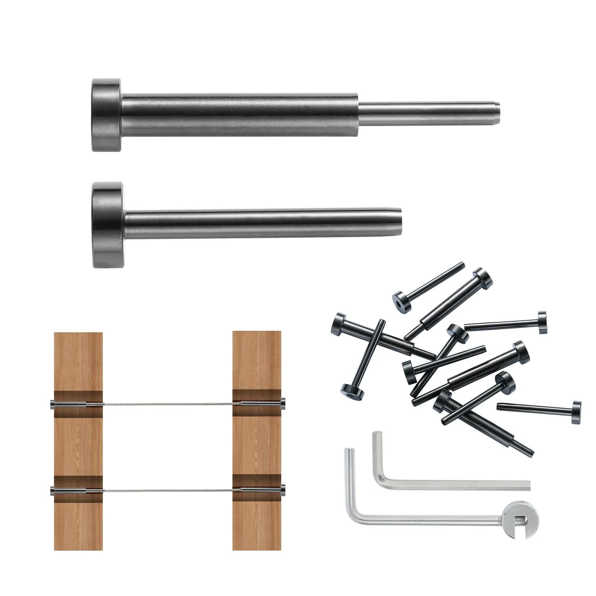VEVOR VEVOR YXHF-2014 Cable Railing Kit 30 pcs T316 1/8 — product photo