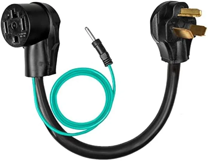 TAURKENAM TAURKENAM 4 Prong to 3 Prong Dryer Adapter NEMA 14-30R to 10-30P 10/3 STW 1.5 Ft 30A 250V 7500W — product photo