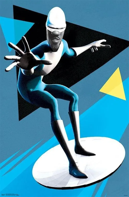 The Incredibles 2 Frozone poster print 22 by 34 inches on heavy stock paper