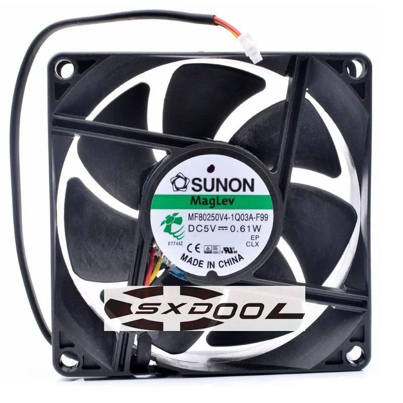 SXDOOL SXDOOL MF80250V4-1Q03A-F99 80 mm 5 V 0.61 W 2100 RPM case fan — product photo