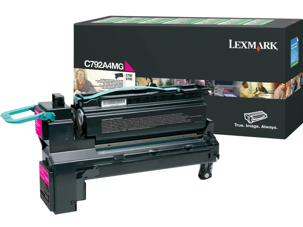 Lexmark C792A4MG magenta toner cartridge in sealed box