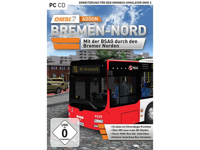 Aerosoft GmbH Aerosoft GmbH 44775 OMSI 2 Add-on Bremen-Nord downloadable game — product photo