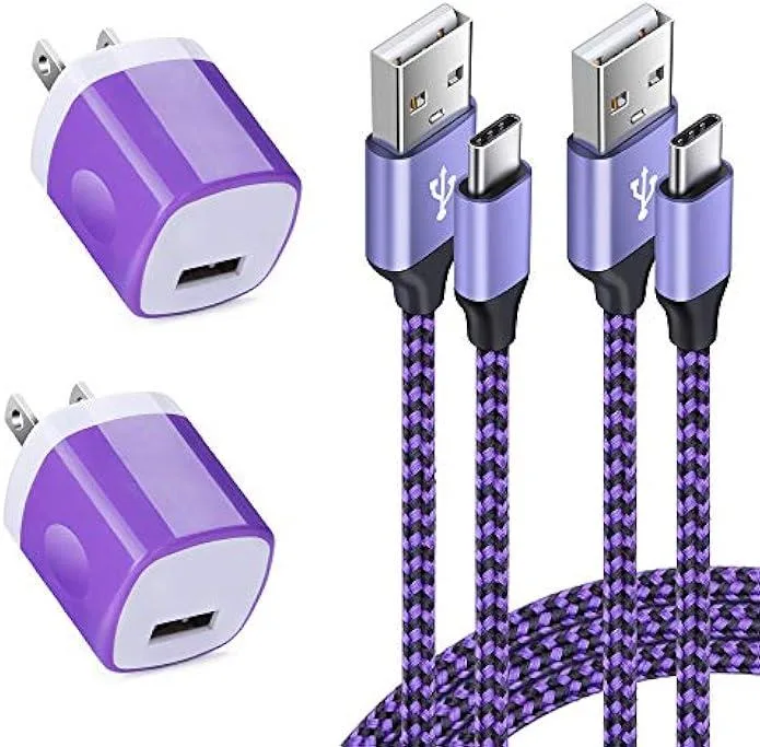 TAURKENAM TAURKENAM USB-C Charger Kit 5V/1A 6ft Cable 2Pack — product photo