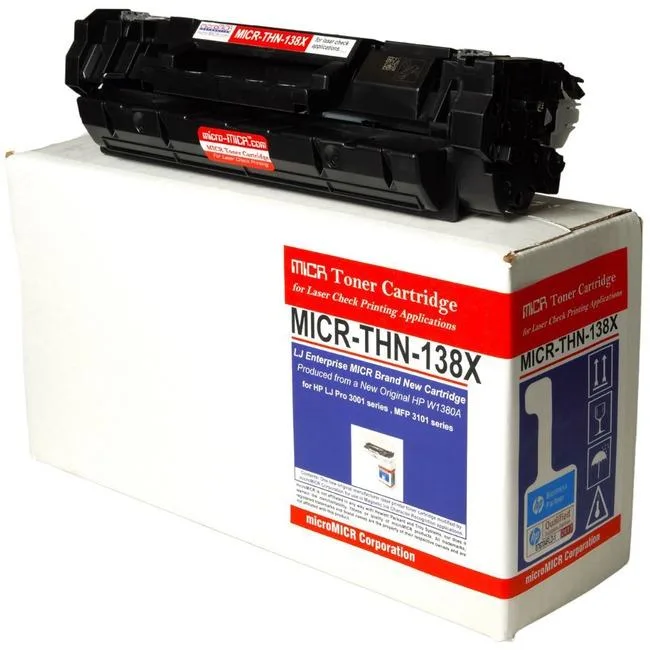 Black high-yield MICR toner cartridge for HP printers