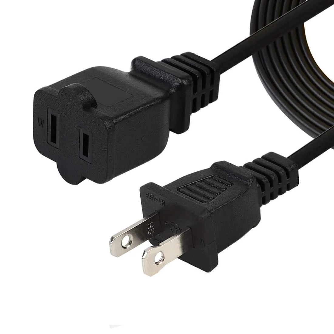 LORDWORLD LORDWORLD 6ft 1.8m Polarized US 2-Prong Extension Power Cable 10A 125V — product photo