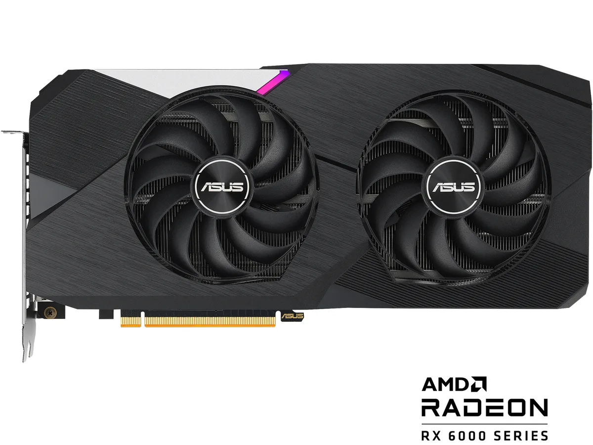 ASUS ASUS DUAL-RX6750XT-O12G graphics card — product photo