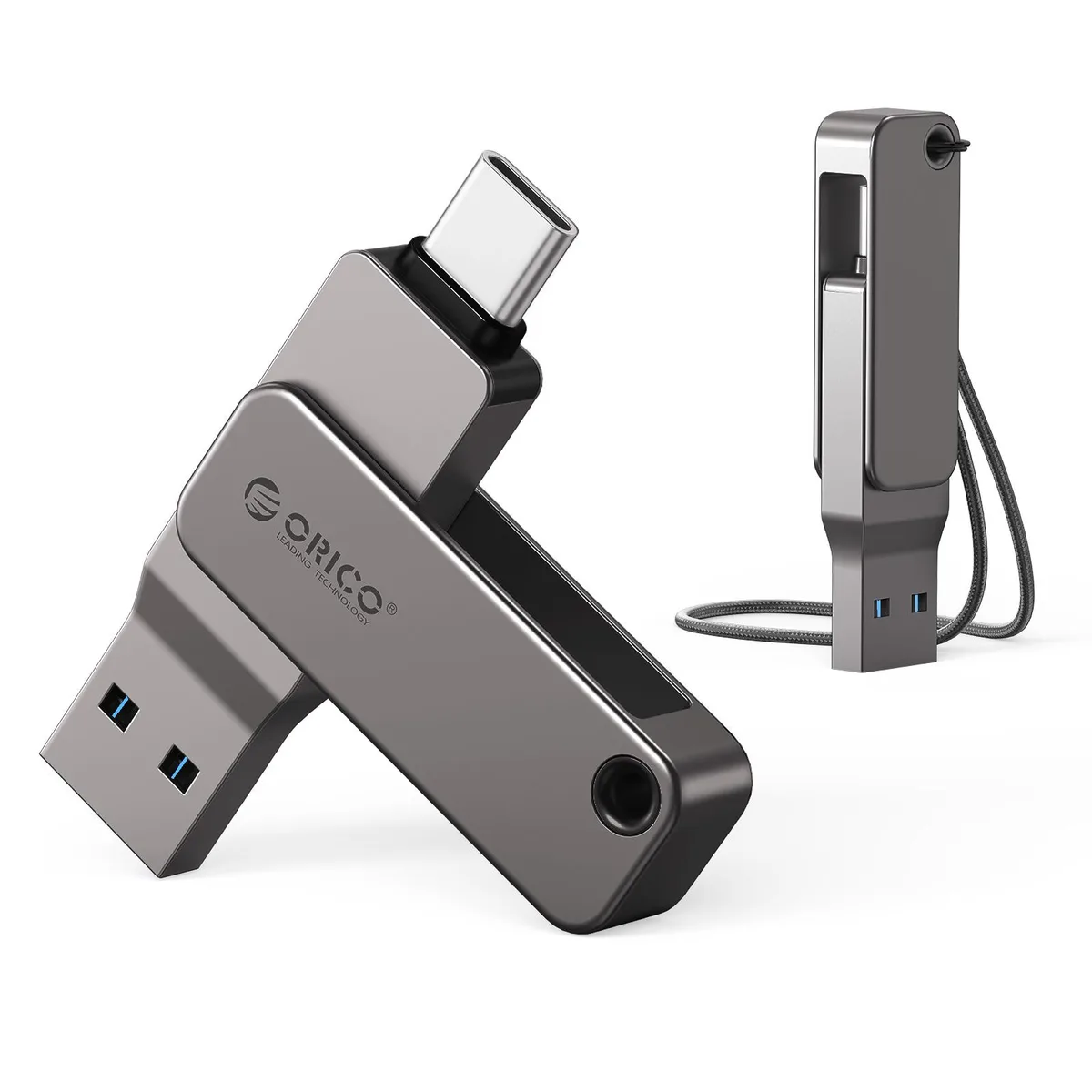 Orico Orico EB05 128GB USB 3.2 Gen 1 Dual Flash Drive Blue — product photo