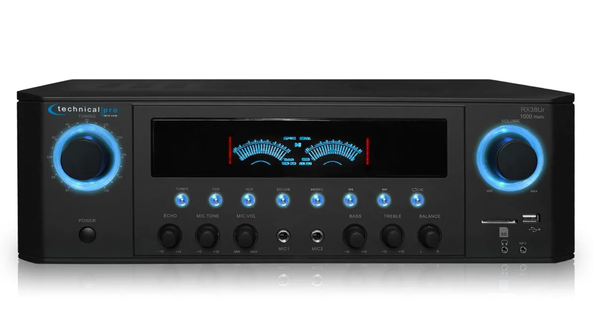 Technical Pro Technical Pro TPRA380UR 1000W Receiver — product photo
